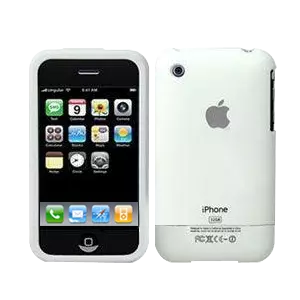 Rubber Case Cover for iPhone 3G or 3GS Colored: WHITE :  iphone 3g cases iphone 3gs case iphone 4 cases iphone cases and covers