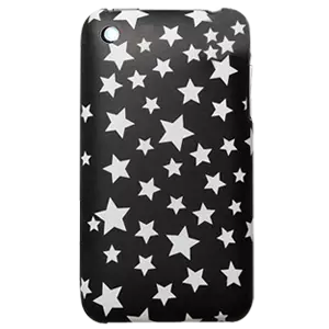 Black Star Silicone Case Covers Skin for iPhone 3g 3gs
