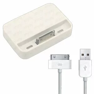Dock Charger Cradle+USB Data Cable Fr iPhone 4G 4 -DB4X Dock Charger Cradle+USB Data Cable Fr iPhone 4G 4 -DB4X