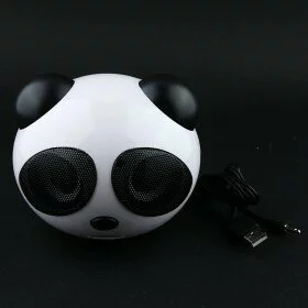 MYKIND Notebook USB Speaker with Lovely Panda Shaped-Black MYKIND Notebook USB Speaker with Lovely Panda Shaped-Black
