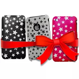 iPhone 3GS STAR-IMPRESSED 3 Colored Silicon Case Cover Combo! iPhone 3GS STAR-IMPRESSED 3 Colored Silicon Case Cover Combo!